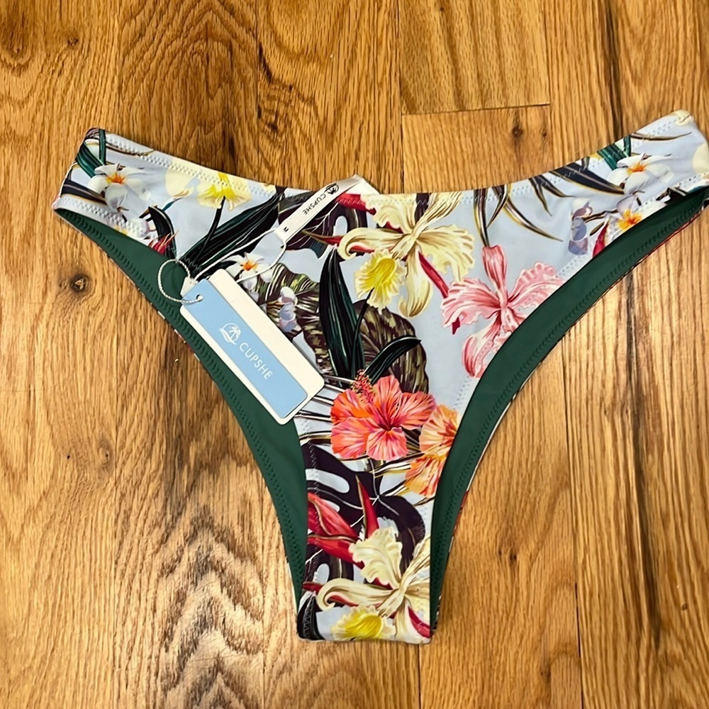 Cupshe Floral Tropical Bikini Bottoms
